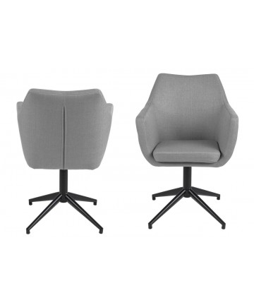 obrotowe krzesla szare do stolu modny design idealne fotele do nowoczesnego gabinetu