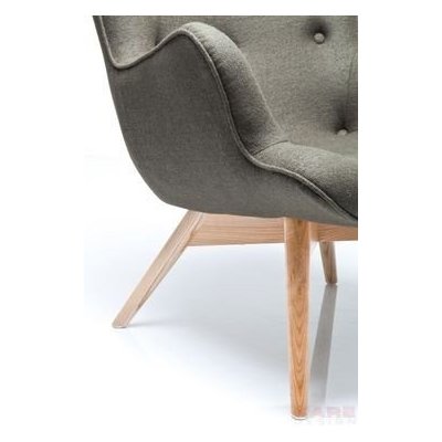 Fotel Arm Chair Angels Wings Forest New Design by KARE DESIGN pikowany fotel z filcu drewniane nogi fotel Chesterfield szary