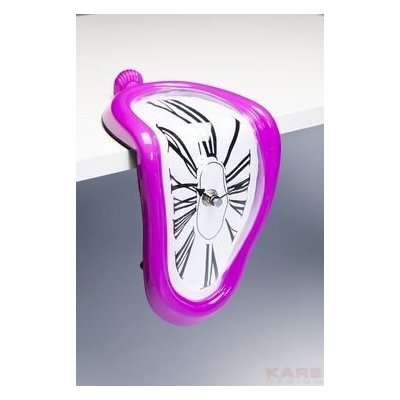 Stołowy Zegar Table Clock Flow Pop Assorted by KARE DESIGN różowy zegar na biurko