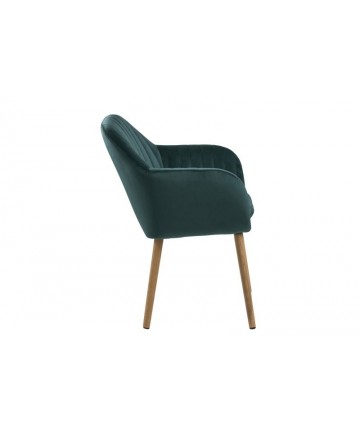 nowoczesne krzesla do salonu z podlokietnikiem morska zielen aksamit