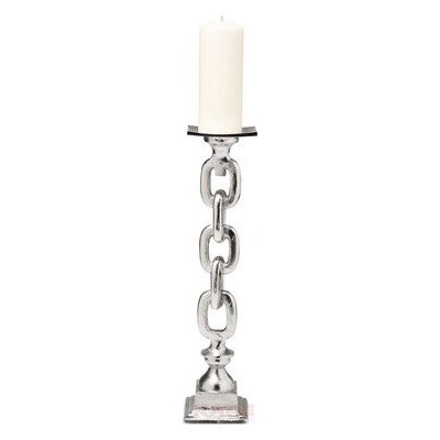 Świecznik Chain 51cm by KARE DESIGN aluminiowy w kształcie łańcucha 