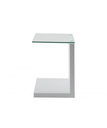 mały funkcjonalny stolik ze szklanym blatem 