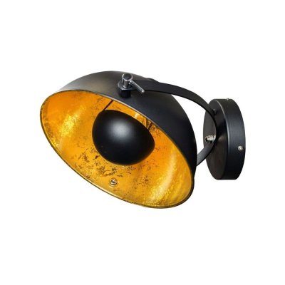 Lampa ścienna Atelier czarno złota