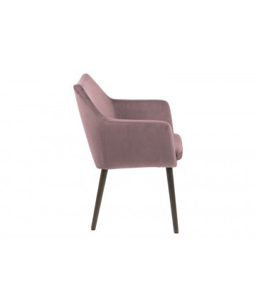 eleganckie krzesla fotelowe w modnej kolorystyce z aksamitu pudrowy roz