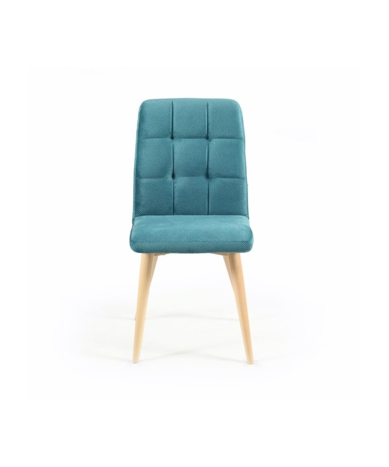 Krzesło Comfort tapicerowane dowolna tkanina nogi okrągłe buk 