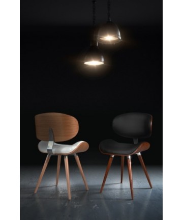 Krzesło Ample Dąb drewniane designerskie krzesło z okrągłymi nogami