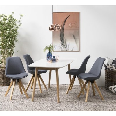 designerskie krzesla do kuchni szare modne