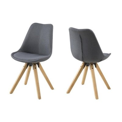 designerskie krzesla do kuchni szare modne