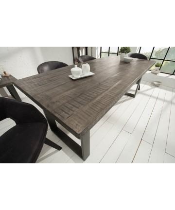 Stół Multi Mango Szary 160 lite drewno masywne stoły 