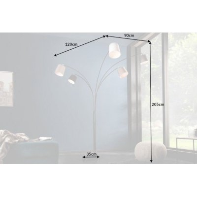 Lampa podłogowa Ambi 5 ramienna