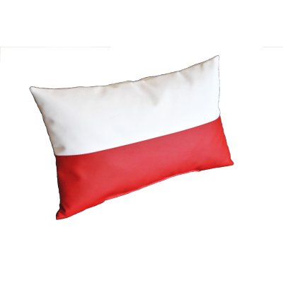 Poduszka biało czerwona EURO 2016  flaga narodowa kibica na prezent 40 x 60