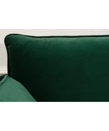 przepiękna sofa w butelkowej zieleni 