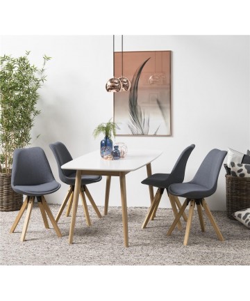designerskie krzesla do kuchni szare modne
