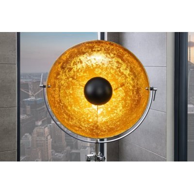 Lampa podłogowa Atelier czarno złota