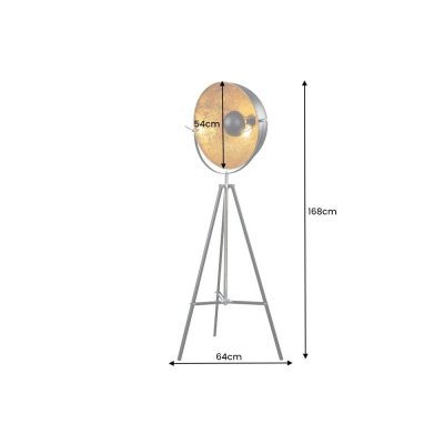Lampa podłogowa Atelier czarno złota