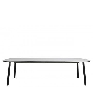 Stół rozkładany Pip biały 180 - 280 nogi czarne