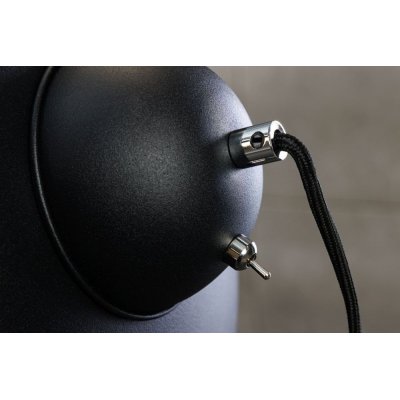 Lampa podłogowa Atelier czarno srebrna