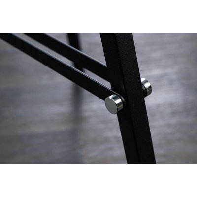 Lampa podłogowa Atelier czarno srebrna