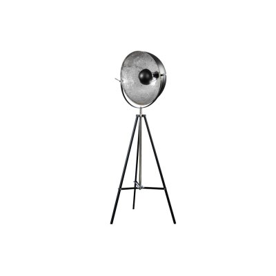 Lampa podłogowa Atelier czarno srebrna