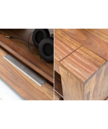 wyjątkowa szafka RTV wykonana z litego drewna do Twojego salonu 