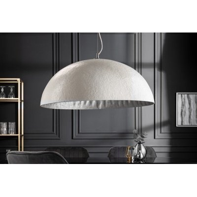 Lampa wisząca Atelier biało srebrna 70