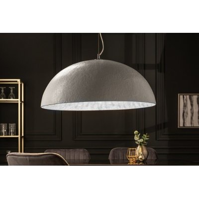 Lampa wisząca Atelier biało srebrna 70
