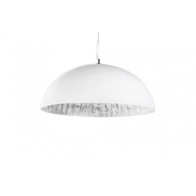 Lampa wisząca Atelier biało srebrna 70