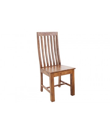 prosta konstrukcja krzesła w wyjątkowym drewnie sheesham 