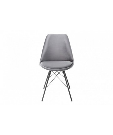 designerskie krzesło wykonane z aksamitnej tkaniny 