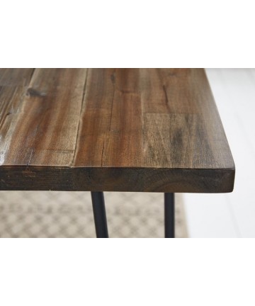 wybitny stół drewniany z nogami hairpin legs