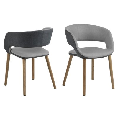 Krzesło Malibu Natur Dark Grey & Grey