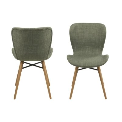 zielone krzesło do jadalni w modnym designu