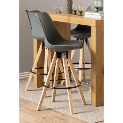 Hoker baroAna Grey w stylu skandynawskim drewniane nogi 