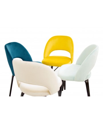 Krzesło Dubaj Lux tapicerowane designerskie dowolny kolor 