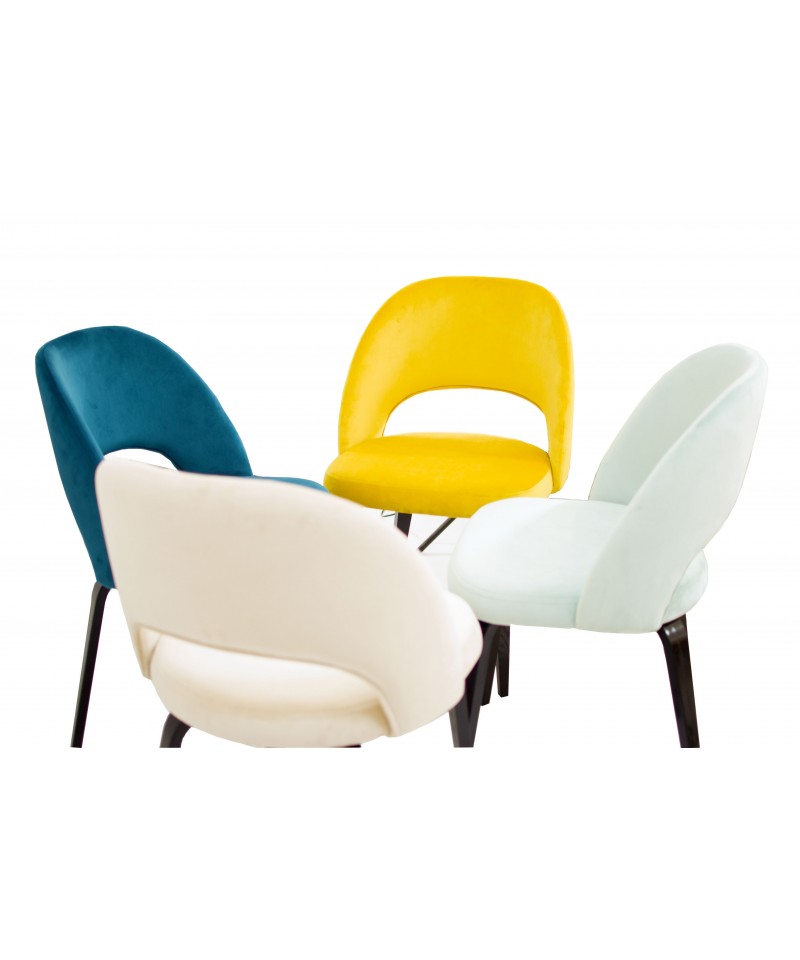 Krzesło Dubaj Lux tapicerowane designerskie dowolny kolor 