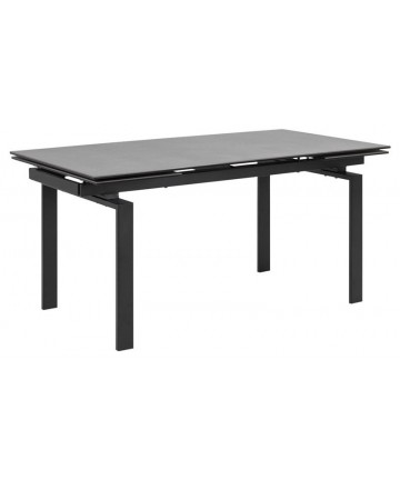 Stół rozkładany Clean czarny 120 – 200