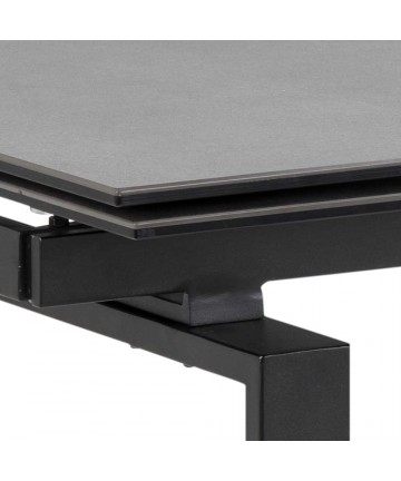 Stół rozkładany Clean czarny 120 – 200