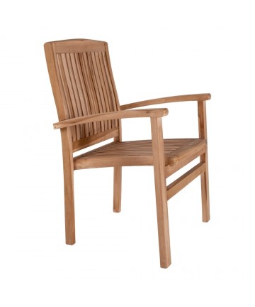 Wygodne drewniane krzesło na taras