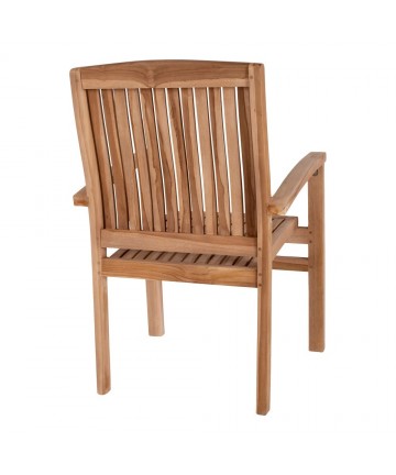 Wygodne drewniane krzesło na taras
