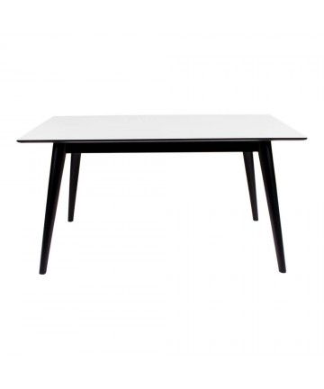 Stół rozkładany Oslo 150 - 230 biało – czarny