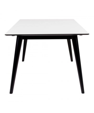 Stół rozkładany Oslo 150 - 230 biało – czarny