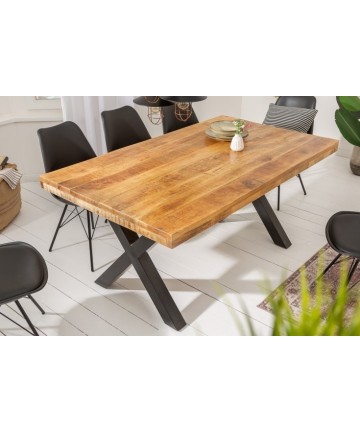 Drewniany stół do jadalni 160 noga X