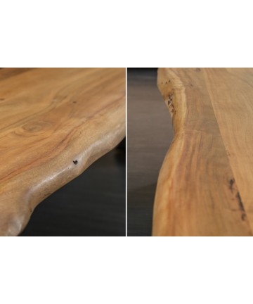 designerska drewniana ławka do salonu 