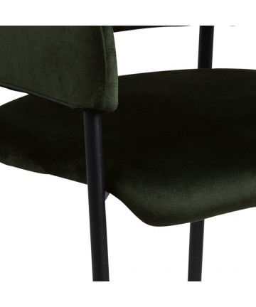 Krzeslo Luka zielony aksamit
