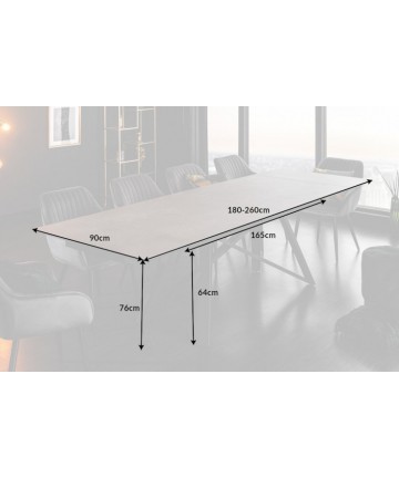Duży nowoczesny stół rozkładany