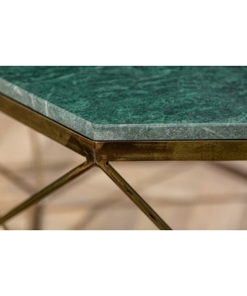Oryginalny stolik z marmurowym blatem