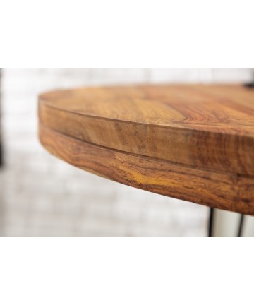 Okrągły drewniany stół nogi hairpin