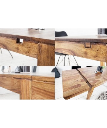 Stół rozkładany z litego drewna 120-200