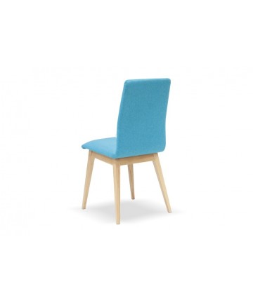 Modne dębowe krzesło tapicerowane
