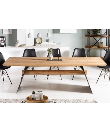 Masywny dębowy stół styl loftowy